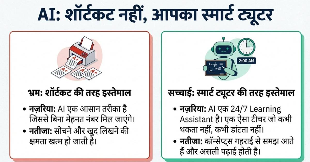 AI से पढ़ाई करते समय 3 बड़ी गलतियाँ
