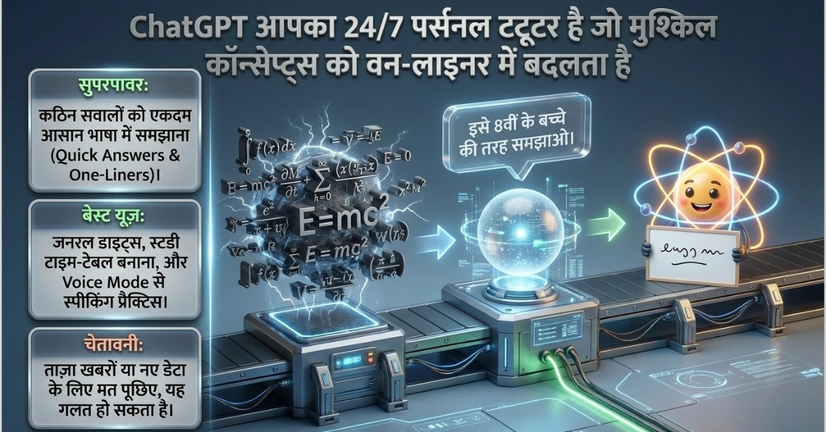 ChatGPT: आपका 24/7 पर्सनल ट्यूटर