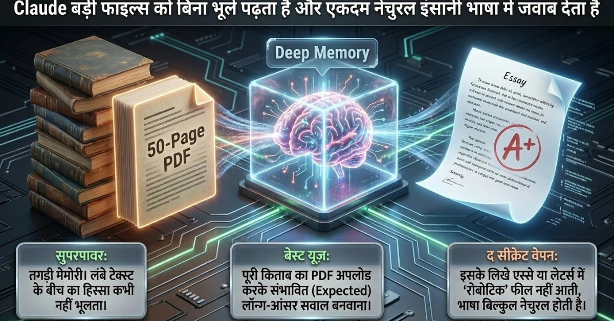 Claude: लंबे PDFs और डीप स्टडी का मास्टर