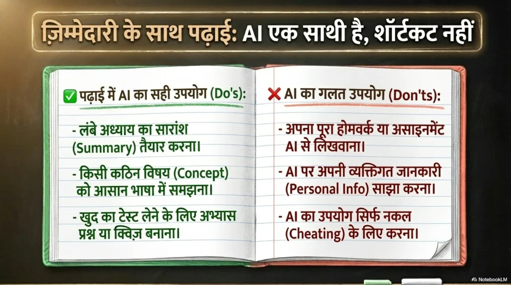पढ़ाई में AI का सही उपयोग कैसे करें?