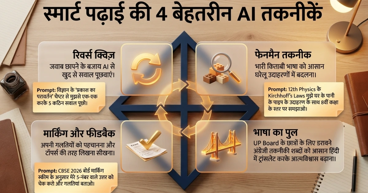 स्मार्ट पढ़ाई की 4 बेहतरीन AI तकनीकें
